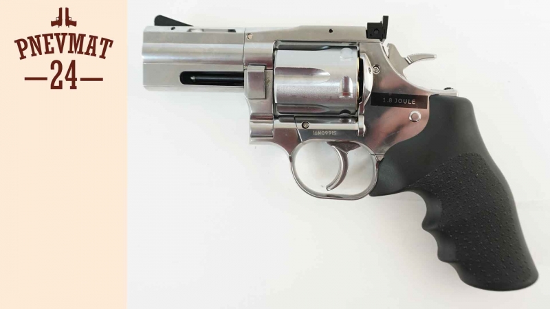 Пневматический револьвер asg dan wesson 715 2,5 silver