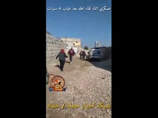 Syrian soldier meets his mother for first time since six years after the syrian army liberated his village in aleppo countryside
