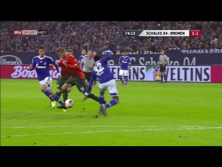 Aaron hunt bundesliga schalke 04 vs werder bremen second half 20112012