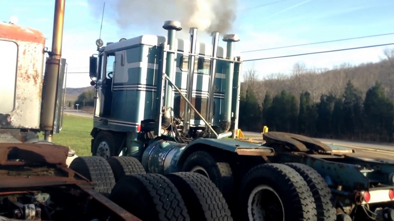 Kenworth k100 with detroit diesel 12v71 cold start