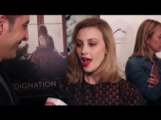 Sarah gadon at the indignation ny premiere behind the velvet rope with arthur kade