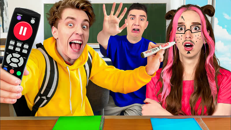 Пауза челлендж в школе !