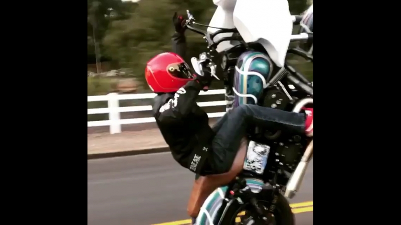 Harley wheelies