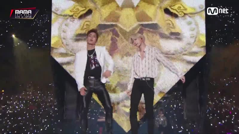 Choi yena, honda hitomi + shownu, hyungwon + momo, mina + jb, yugyeom bounce @ 2018 mama fan's choice in japan 181212