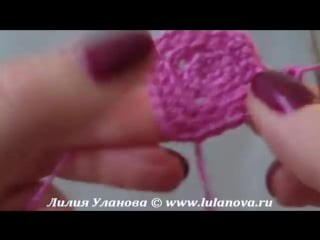 Узор простой квадрат с рубчиками crochet pattern simple square with ridges