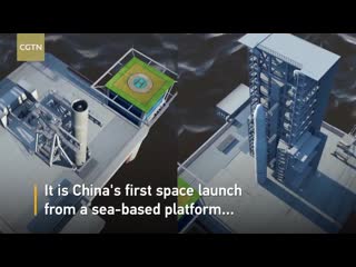 Cgtn china completes first offshore rocket launch