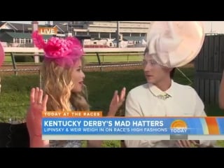 Johnny weir and tara lipinski on the today show, kentucky derby,