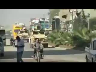 Syrian kurds throw stones and potatoes at us soldiers who withdrew from syria to