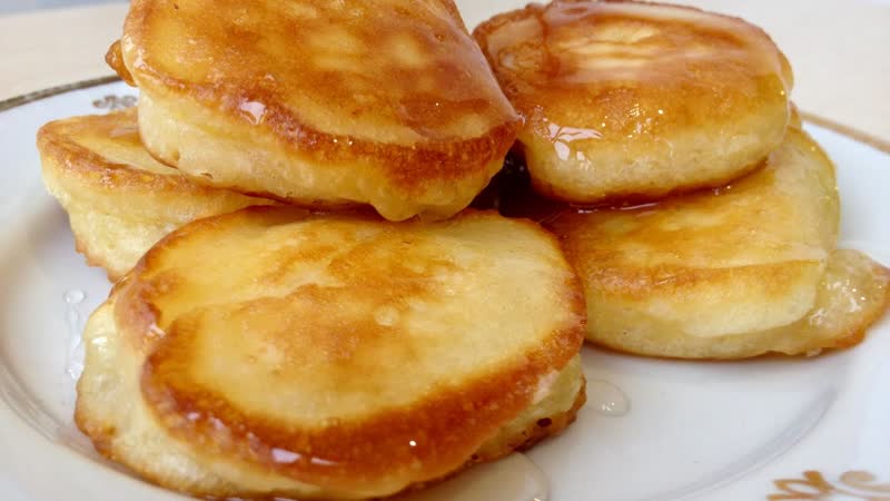Оладьи (оладушки) пышные и мягкие pancakes fritters recipe