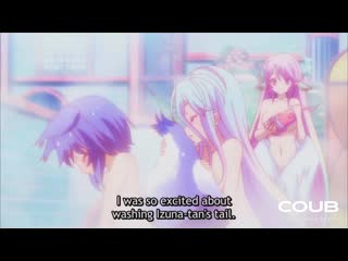 「no game no life shiro and izuna in bath」