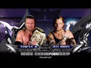 Triple h vs jeff hardy for wwe championship wwe no mercy 2008