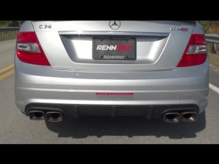 Renntech c63 with akrapovic titanium exhaust system