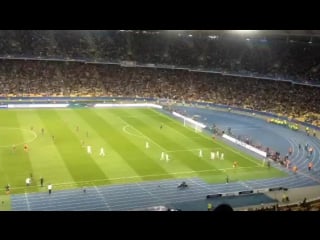 Олимпийский ликует после гола гусева