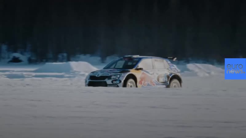 Симбиоз сноуборда и ледяного ралли в финской лапландии