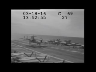 Cable snaps on uss eisenhower during landing