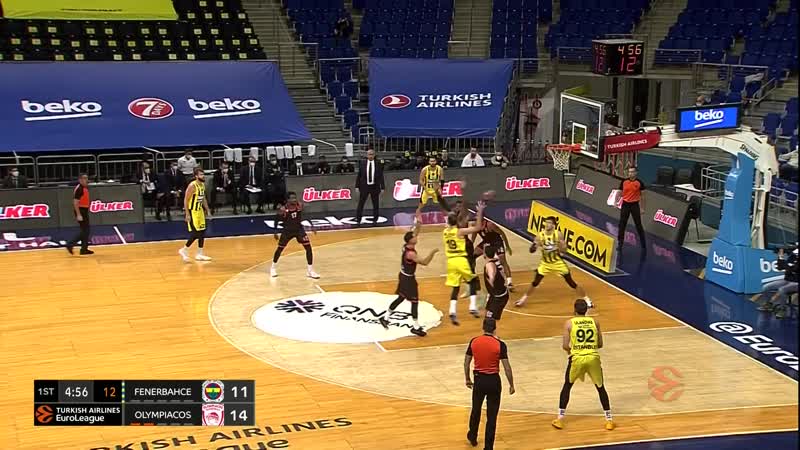 Фенербахче олимпиакос fenerbahce beko istanbul vs olympiacos piraeus highlights turkish airlines euroleague, rs round 16