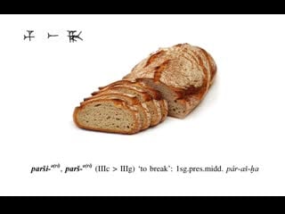 Hititçe hittite word of the day pars̆i "to break"