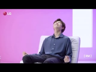 180702 bts behind the scenes (rm, boombox speaker) @ lg g7 thinq