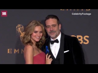 Jeffrey dean morgan hilarie burton at the emmys with a 3rd