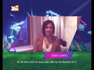 Demi lovato greetings fan yan beatfest 2015