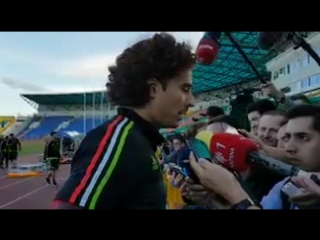 @miseleccionmx 🗣🎙 también hubo palabras de @yosoy8a al terminar el entrenamiento #somosméxico