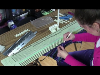 Machine knit charity hat tutorial knitting blooms