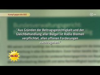 Gegen die gez ich zahle nicht weil ich das angebot nicht nutze sat 1 frühstücksfernsehen tv