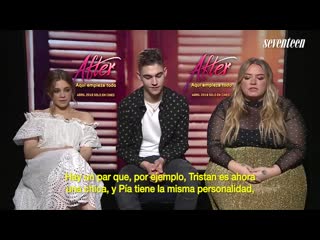 Entrevista de after con josephine langford, hero fiennes tiffin, y anna todd