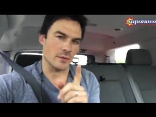Its not long before our supa stars descend into adelaide and brisbane, but supa star ian somerhalder couldnt wait to say hi to e