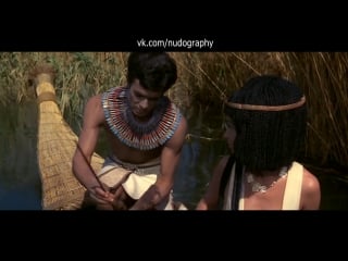 Кристина миколаевска (krystyna mikolajewska) на охоте в фильме "фараон" (pharaoh, 1966, ежи кавалерович)