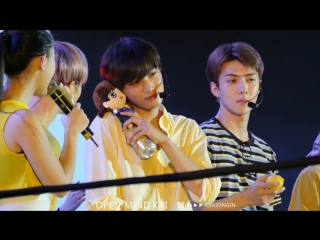 [fancam] (kai focus) @ 160824 kangshifu iced tea fanmeet