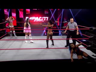 Kylie rae susie vs kiera hogan tasha steelz (impact )