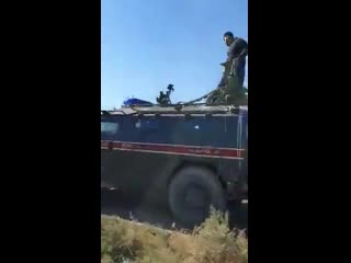 In this way the people received turkish and russian patrols in the derik region