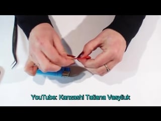 Kanzashi flower petals tutorial, how to make, лепестки канзаши, diy kanzashi tatiana vasyliuk
