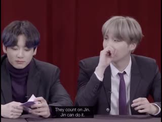 Yoongi dropping honorifics and calling him jinnie to support and encourage him 🥺