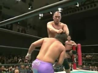 Shinjiro otani & tatsuhito takaiwa (c) vs koji kanemoto & minoru tanaka (njpw summer struggle 2000 day 1)