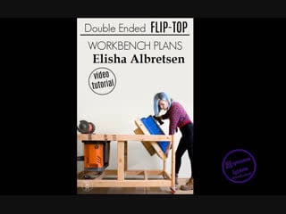 Double ended flip top workbench woodworking build