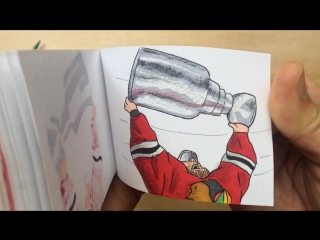 Chicago blackhawks hand drawn flipbook