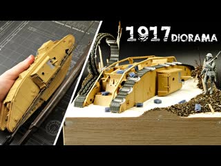 Cutting the best tamiya tank model in half for diorama purposes