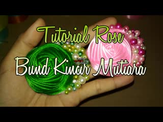 Diy cara membuat bros rose bund mutiara 🌸 tutorial bros simple by lista ts (1)