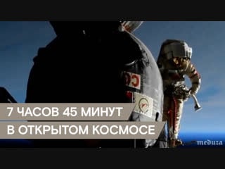 Космонавты провели 7 часов 45 минут в открытом космосе