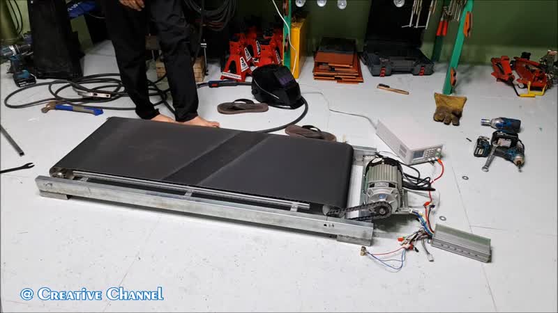 Diy electric treadmill using 750w reducer brushless motor