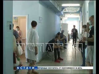 Нижегородцы выстраиваются в очереди в пункты вакцинации рекорд установлен в нижнем новгороде