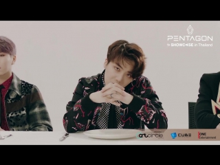 [pentagon] video message for 1st showcase in thailand on april 1st, 2017
