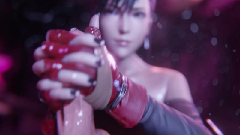Awf tifa handjob pov bulging senpai