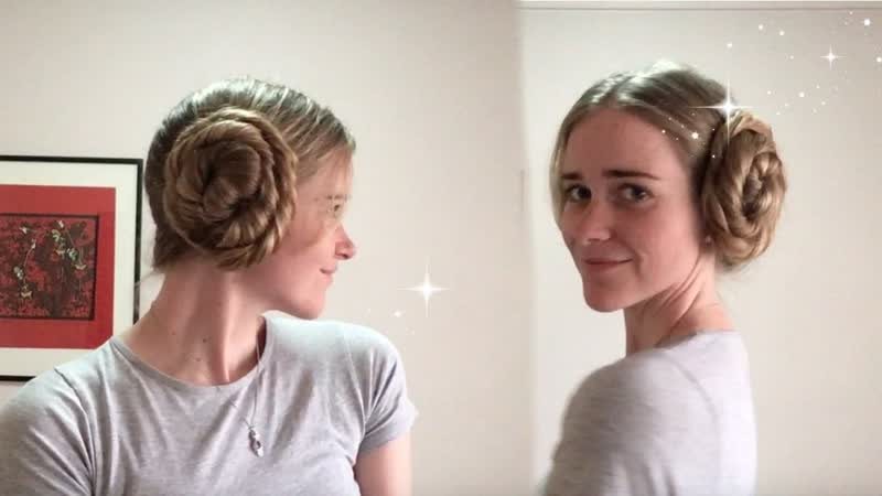 Princess leia space buns for extremely long hair