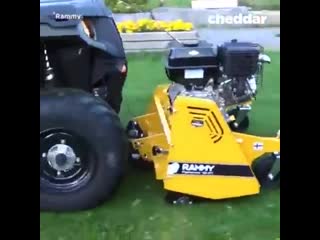 Turn your atv into a lawn mower