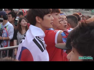 140618 우리동네예체능 광화문 민호가 부르는 월드컵응원가 [dreaming]