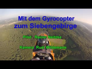 Das siebengebirge vom gyrocopter