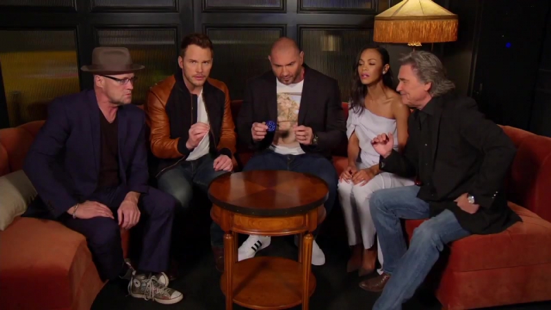 Каст фильма «стражи галактики часть 2» на шоу «jimmy kimmel live» / отрывок #6 / 17 апреля 2017